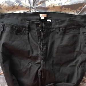 J. Crew Stretch Black Pants size 31